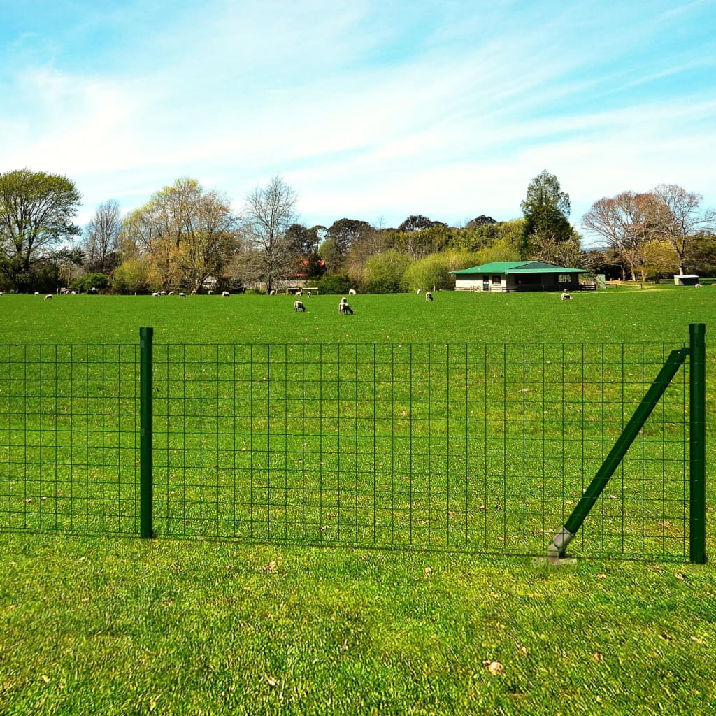 Cerca 10x1,2 m aço verde