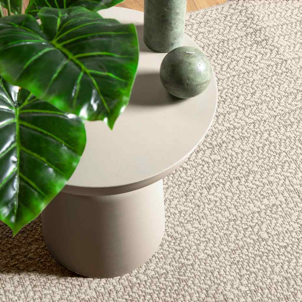 Tapete zizur creme 80x200cm aspeto de juta interior e exterior