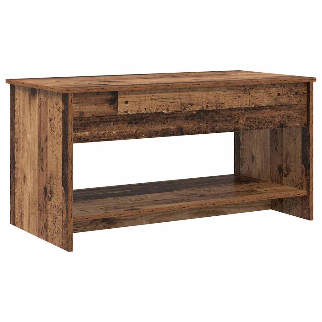 Mesa de centro madeira antiga 80 x 50,5 x 41,5 cm