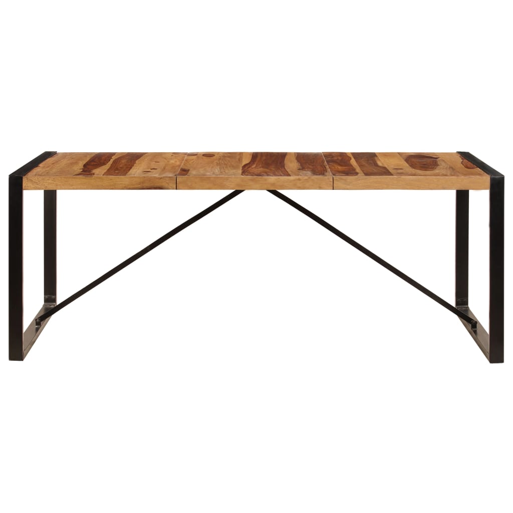 Mesa de jantar madeira de acácia maciça 200x100x75 cm