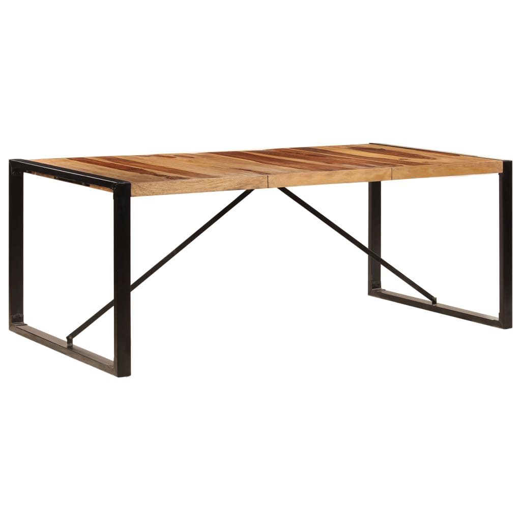 Mesa de jantar madeira de acácia maciça 200x100x75 cm