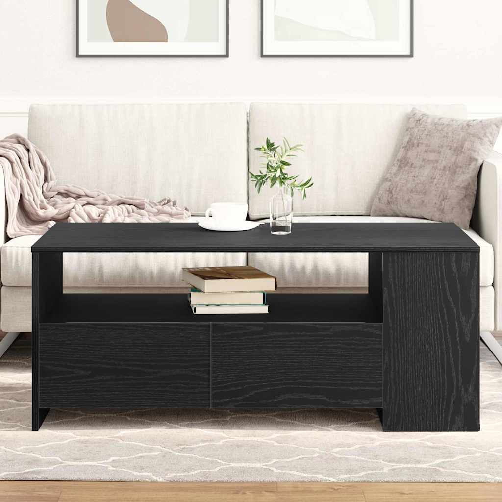 Mesa de centro carvalho preto 102 x 55 x 43,5 cm