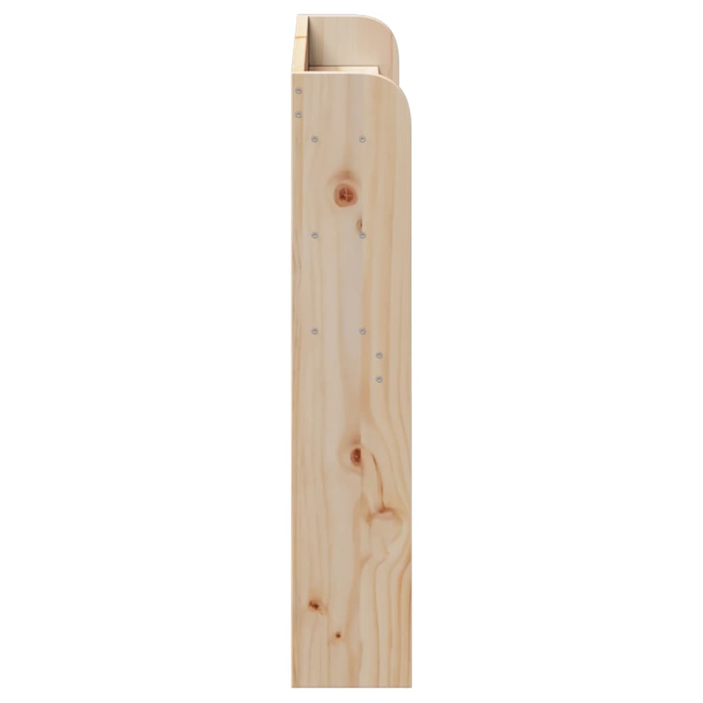 Cabeceira com prateleiras 75 cm madeira de pinho maciça