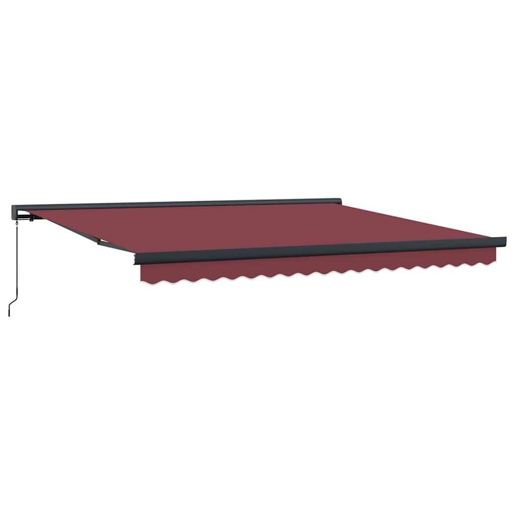 Toldo retrátil manual 400x300 cm bordô