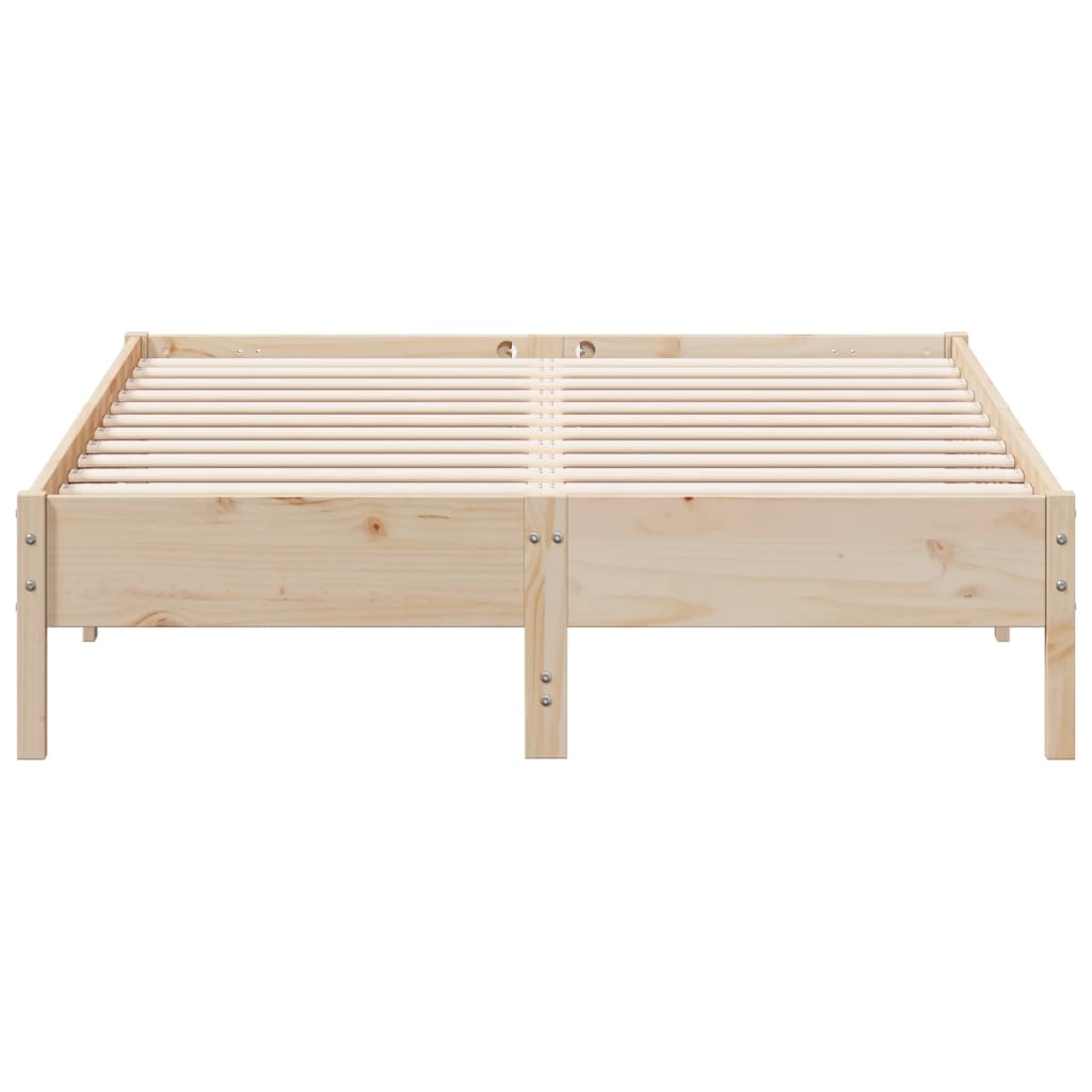 Cama sem colchão 150x200 cm madeira de pinho maciça