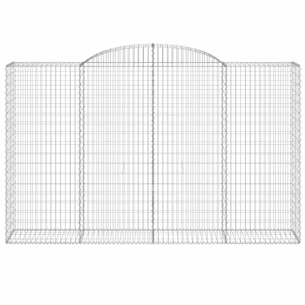 Cestos gabião arqueados 11 pcs 300x50x180/200 ferro galvanizado