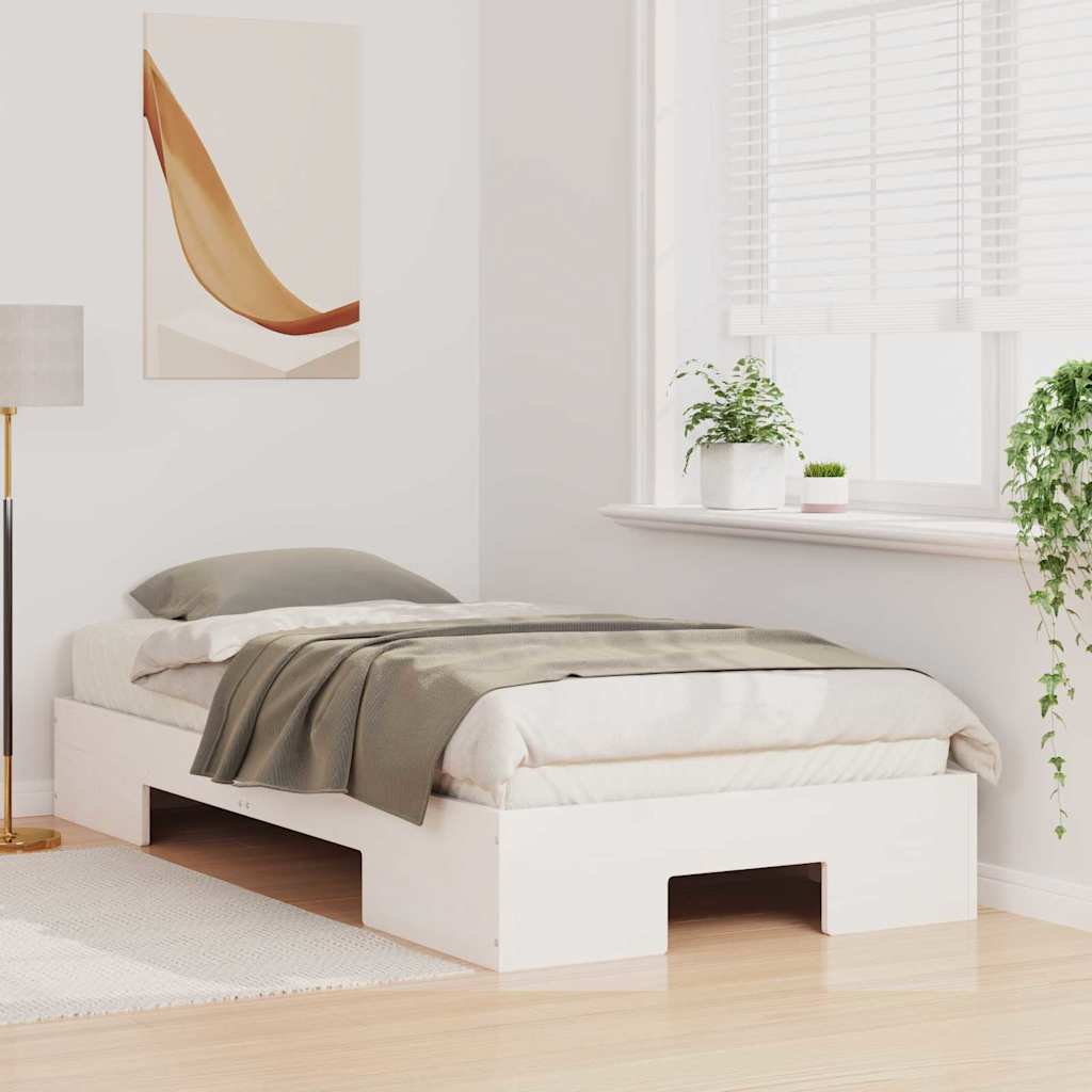 Estrutura da cama branco 90 x 200 cm