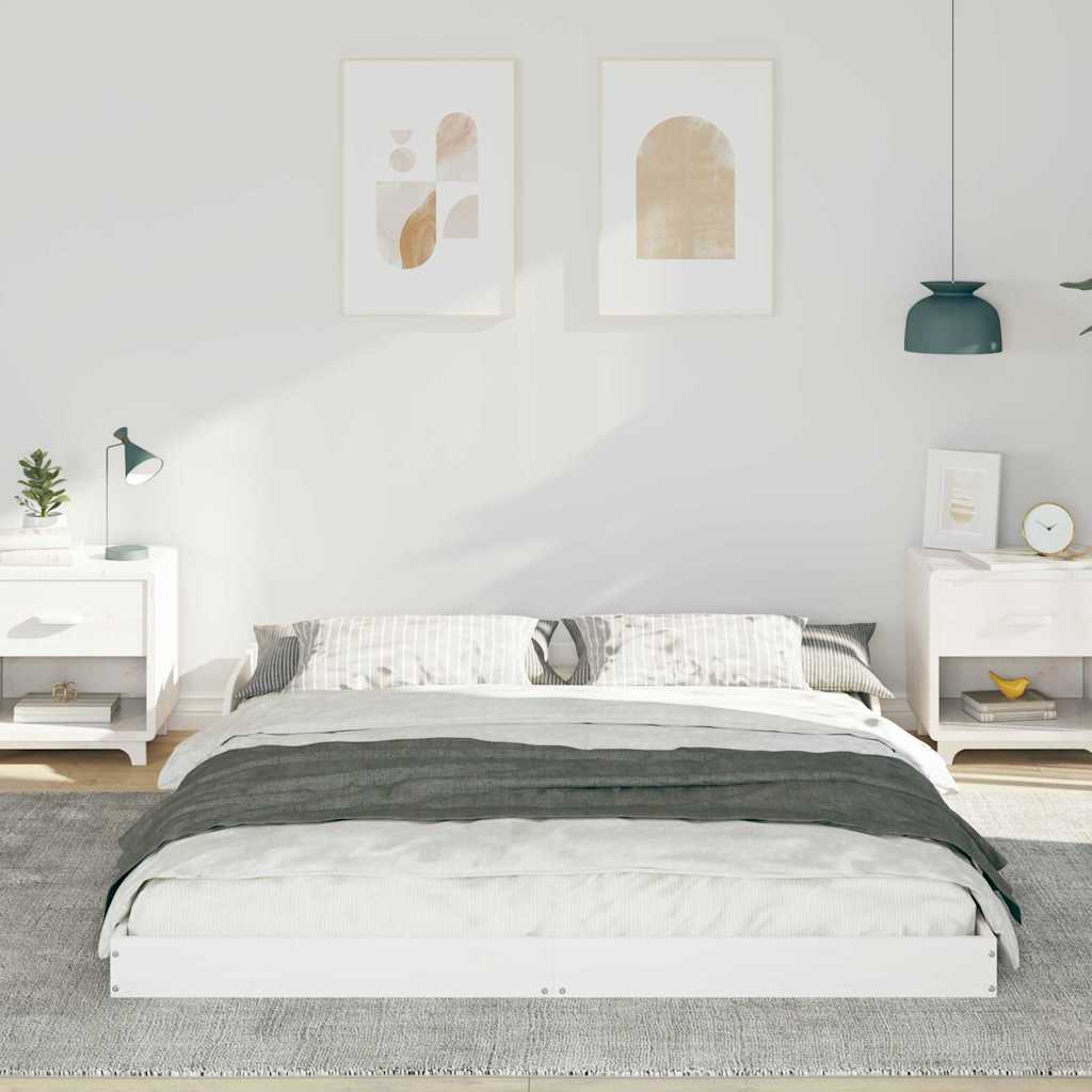 Estrutura da cama branco 140 x 210 cm