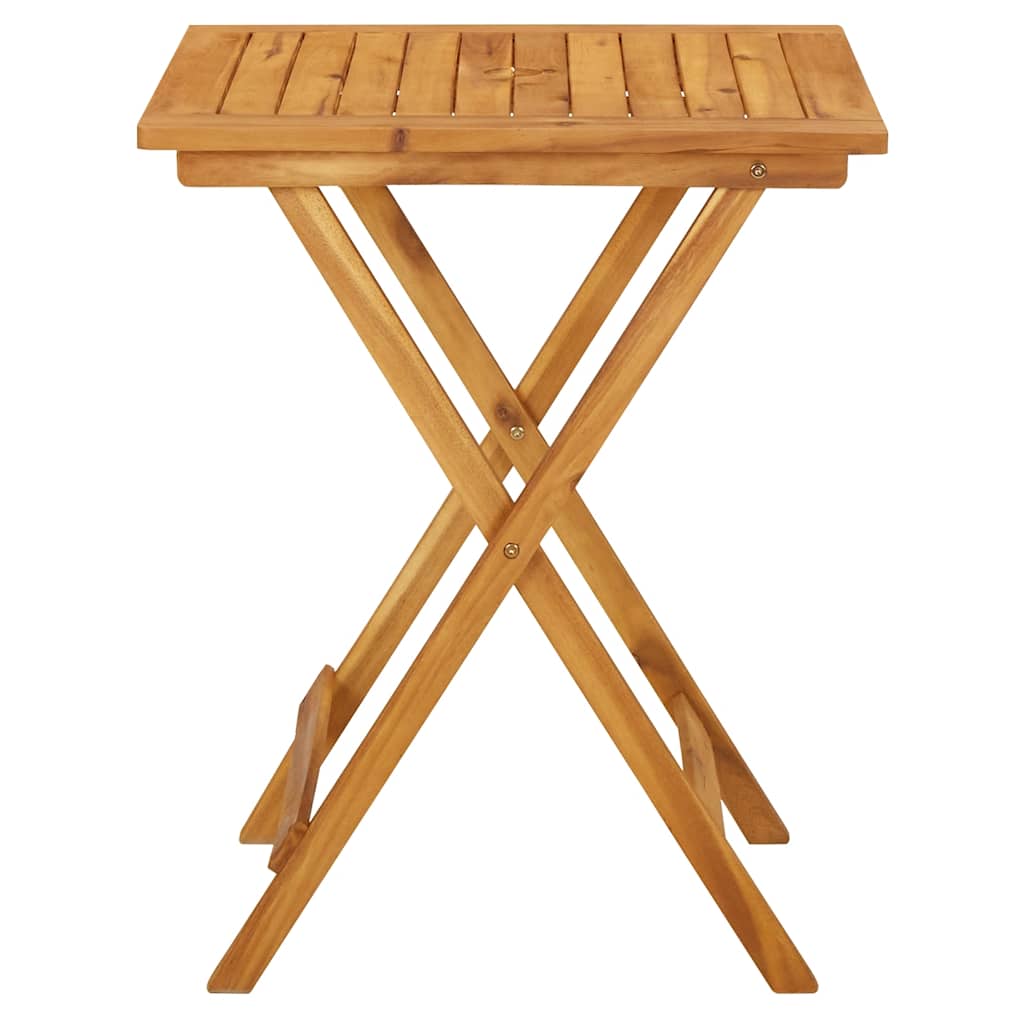 Mesa de jardim dobrável 60x60x75 cm madeira de acácia maciça