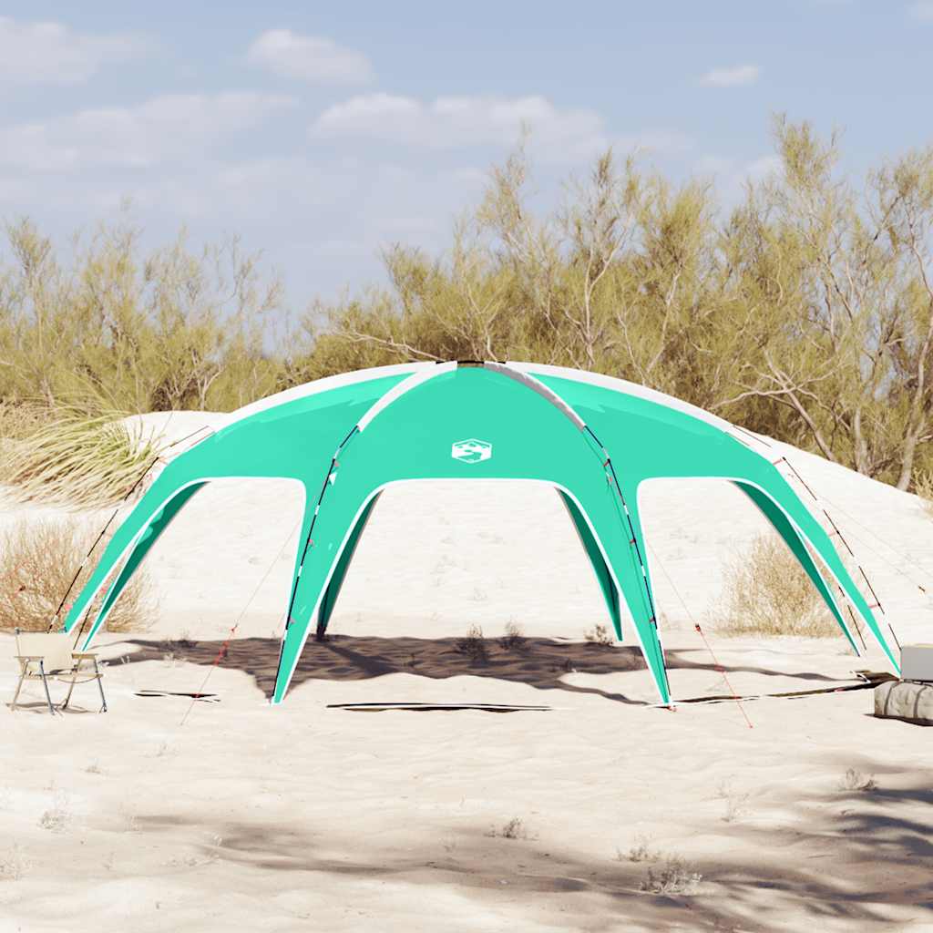 Tenda de festas impermeável verde mar