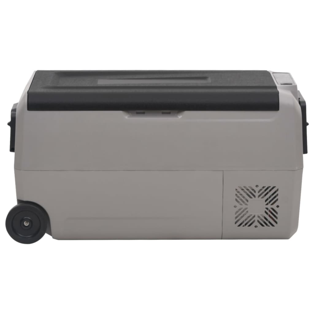 Mala térmica c/ rodas e pega 36 l PP e PE preto/cinzento