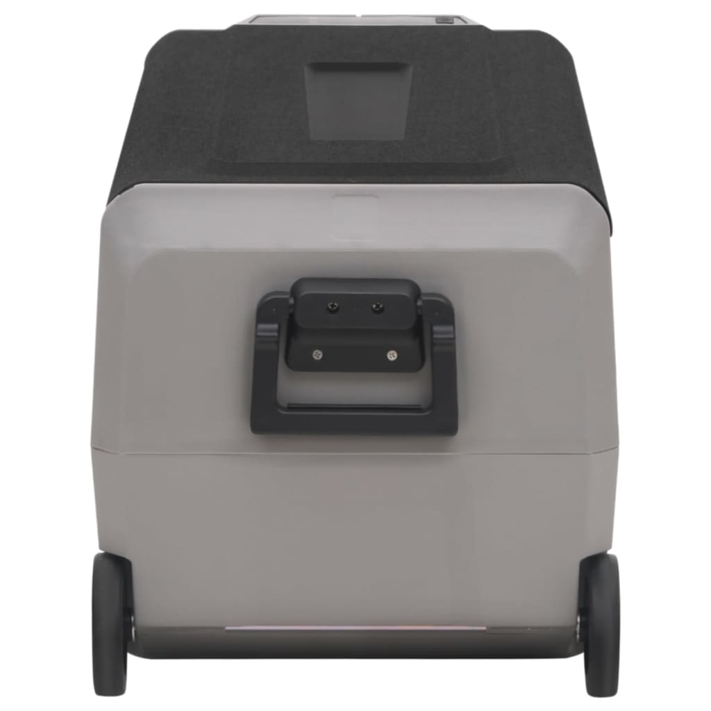 Mala térmica c/ rodas e pega 36 l PP e PE preto/cinzento