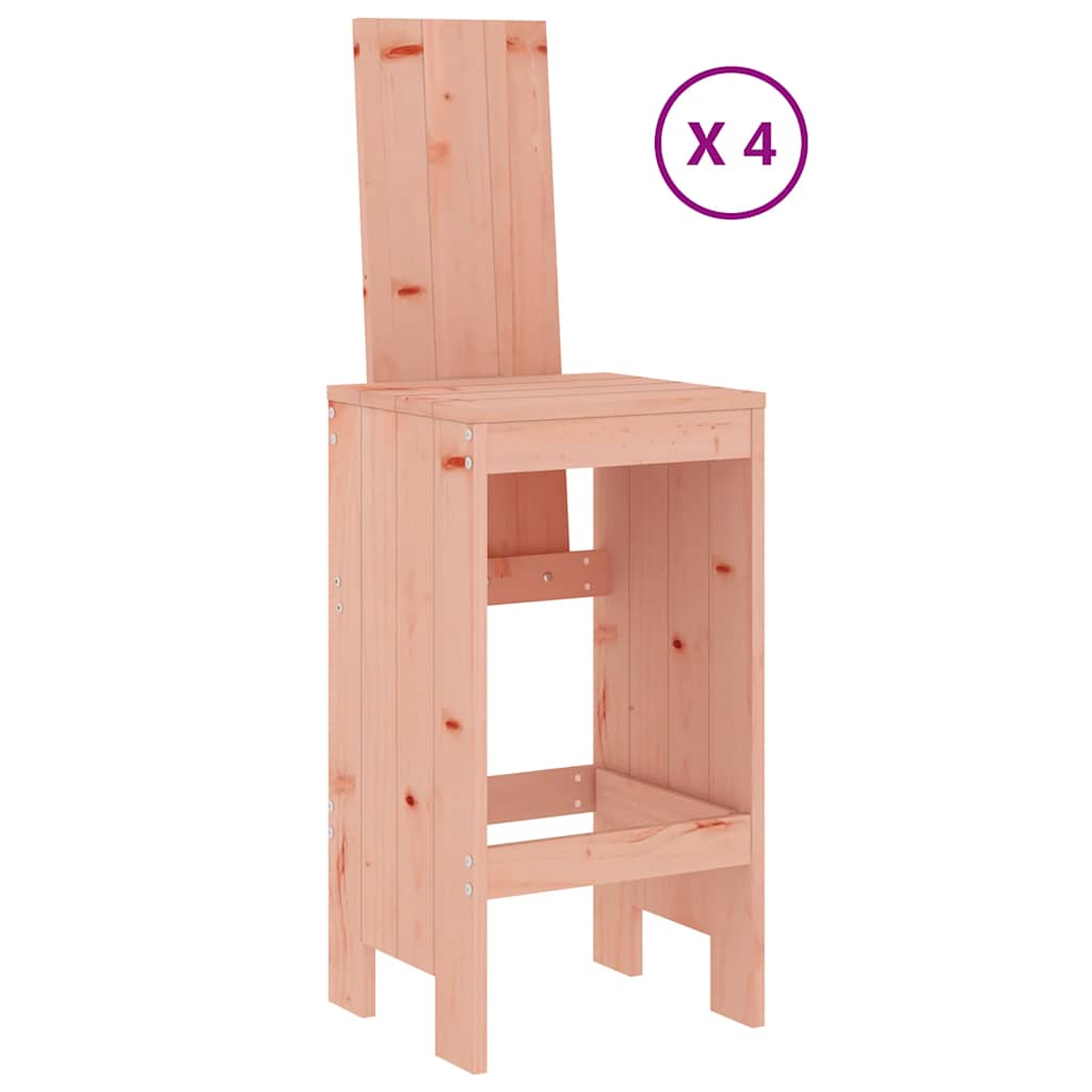 5 Pcs conjunto de bar para jardim madeira de douglas maciça