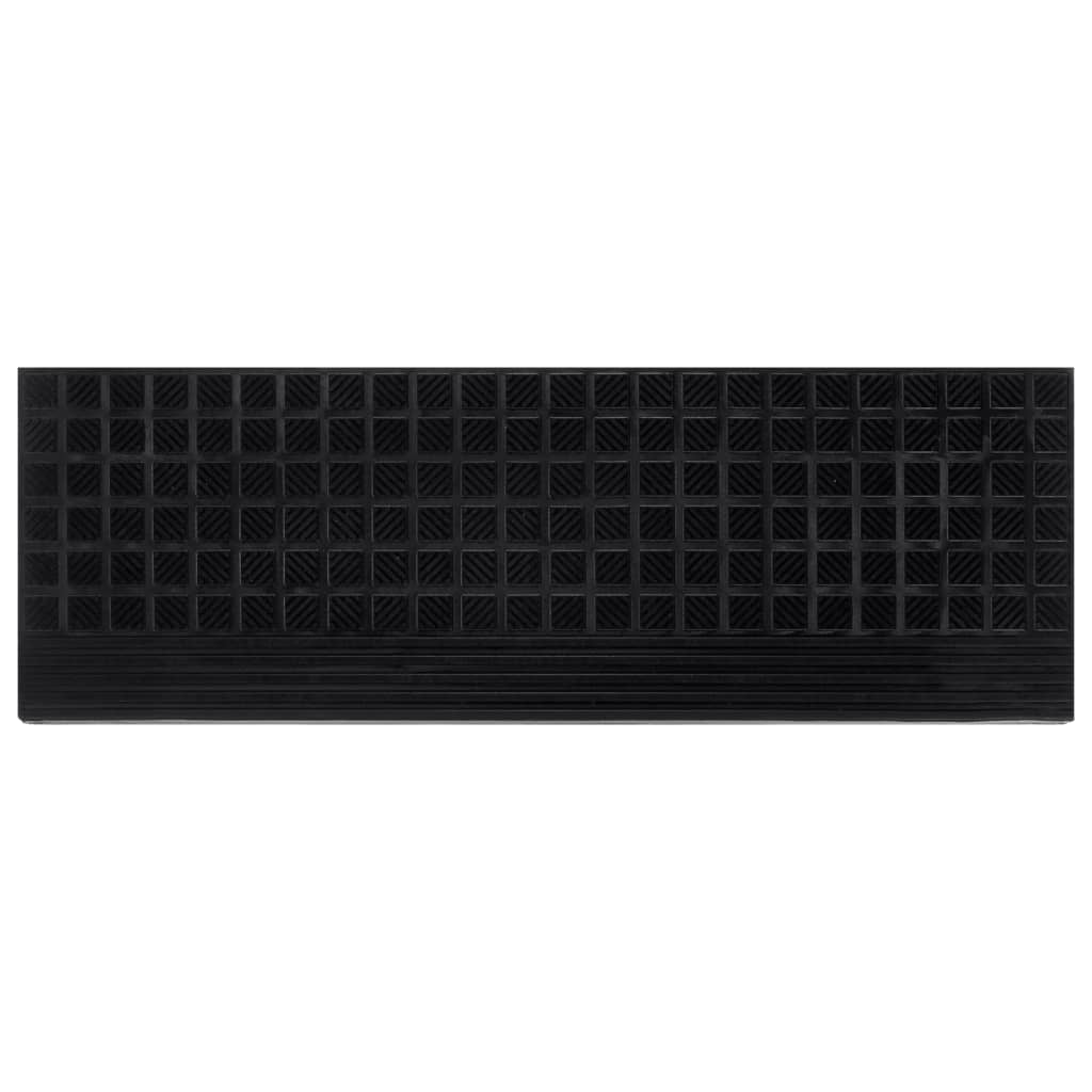 Tapetes de escada 5 pcs 25x75 cm borracha