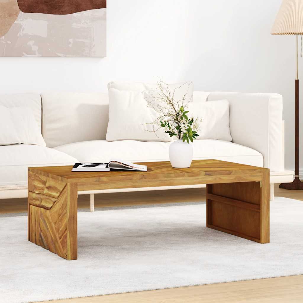 Mesa de centro 110x60x38 cm madeira maciça teca