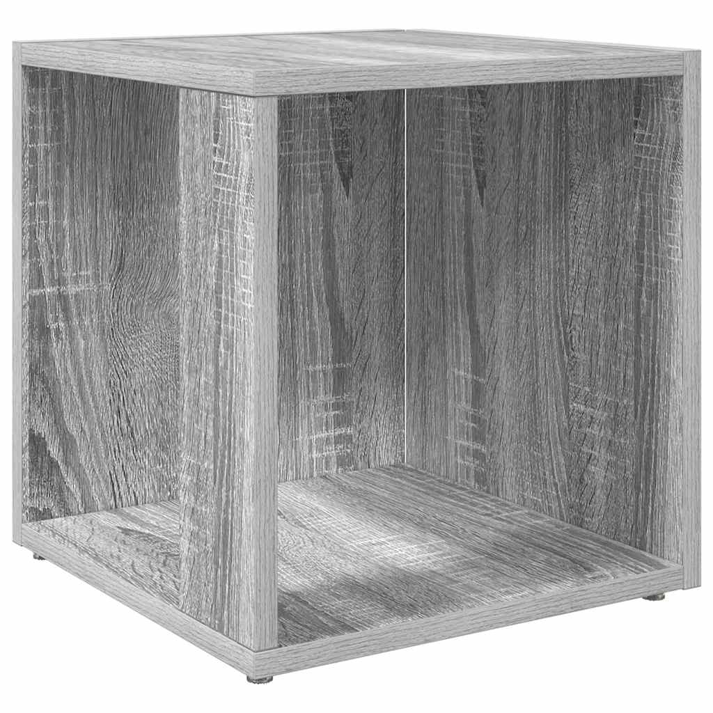 Mesa de apoio 33x33x34,5cm derivados de madeira cinzento sonoma