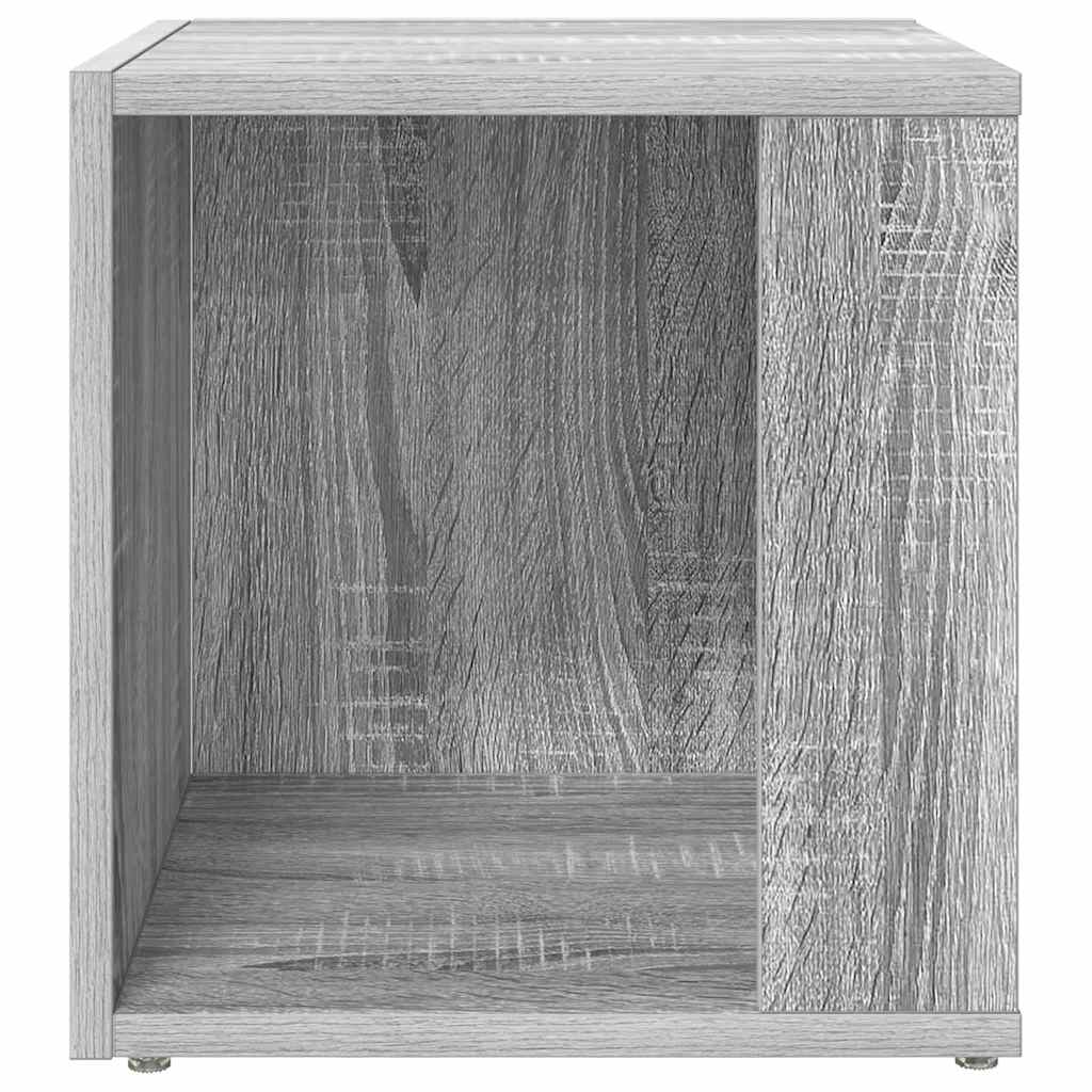Mesa de apoio 33x33x34,5cm derivados de madeira cinzento sonoma