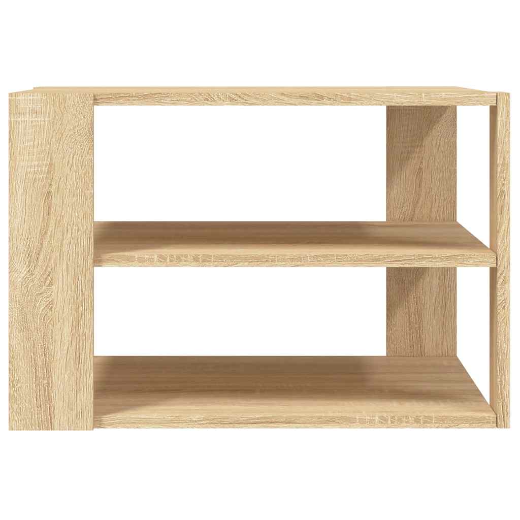 Mesa de centro 58x58x40cm derivados madeira carvalho sonoma