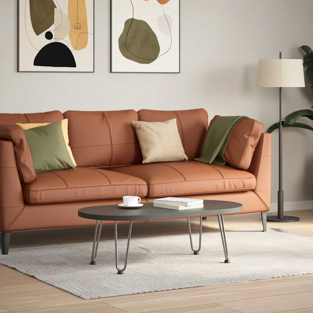 Pernas de grampo para mesa de centro 4 peças aço natural 30 cm aço maciço
