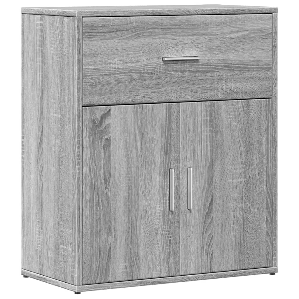 Aparadores 2 pcs 60x31x70 cm derivados madeira cinzento sonoma