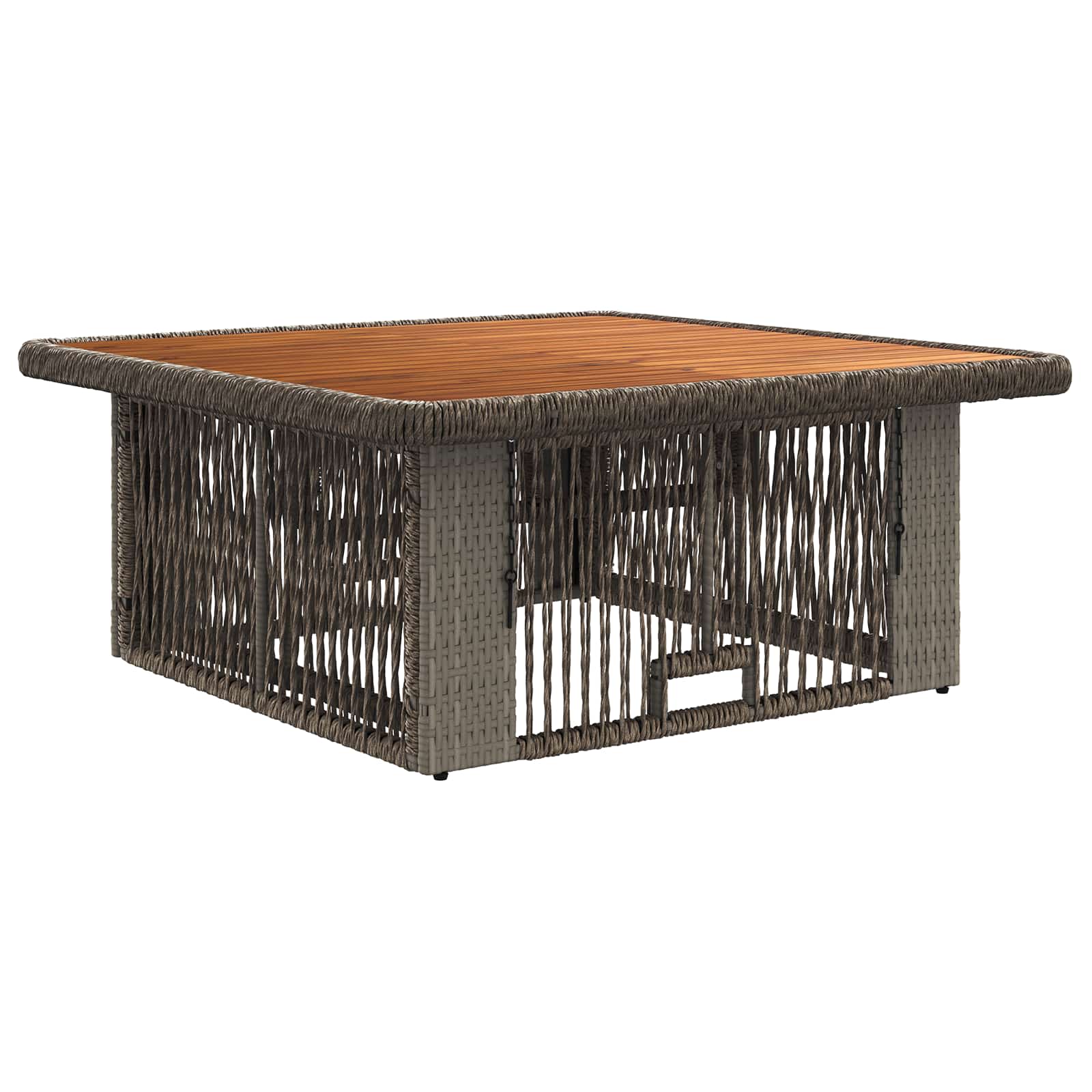 Conjunto de jantar para jardim 3 unid. cinza e cinza escuro