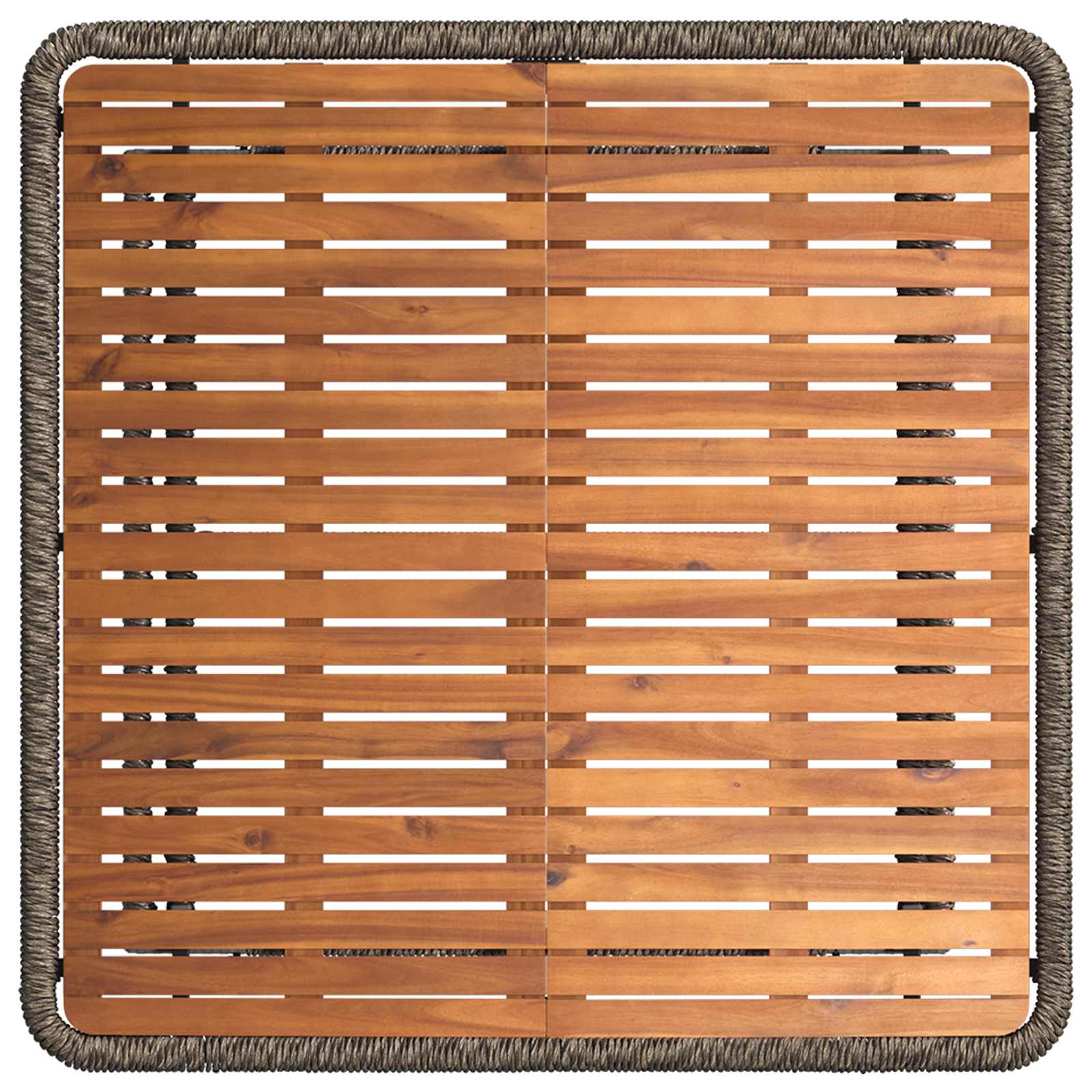 Conjunto de jantar para jardim 3 unid. cinza e cinza escuro