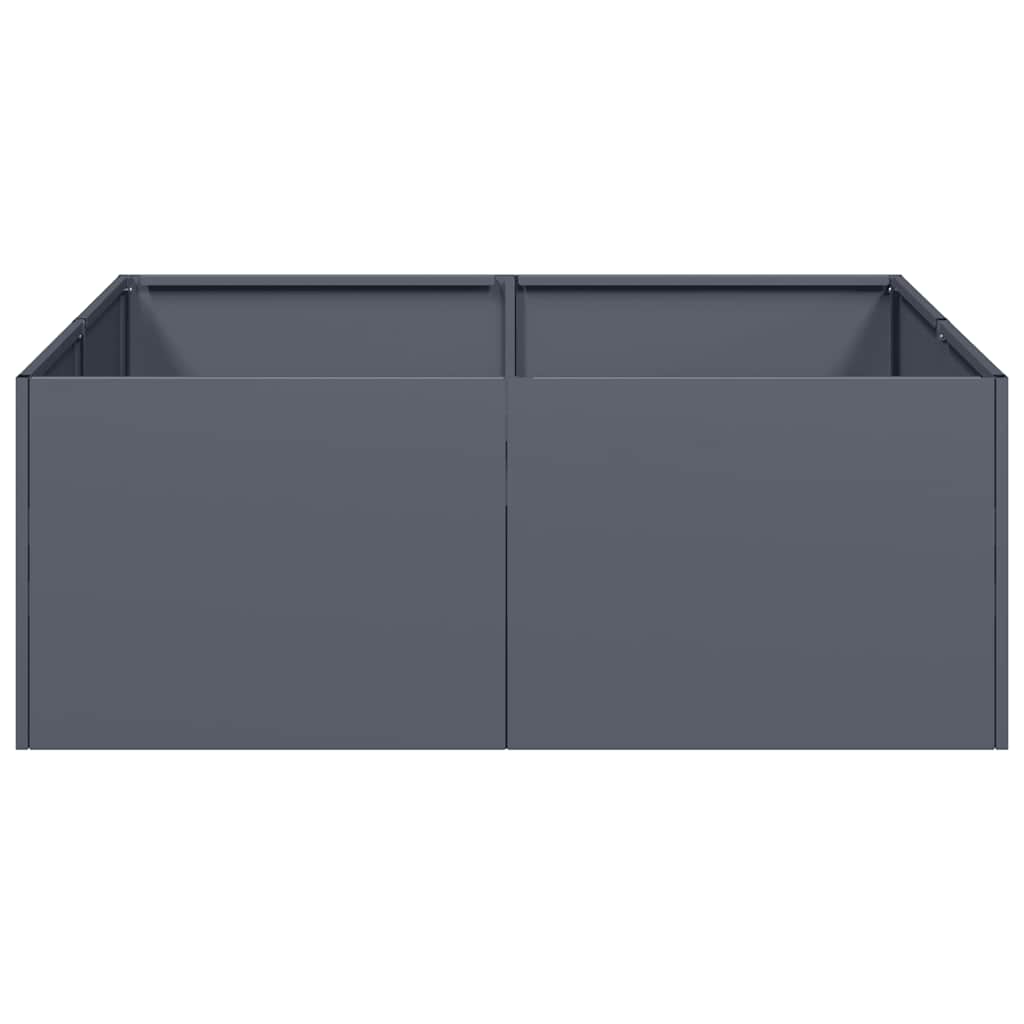 Vaso/floreira 80x80x30 cm aço antracite