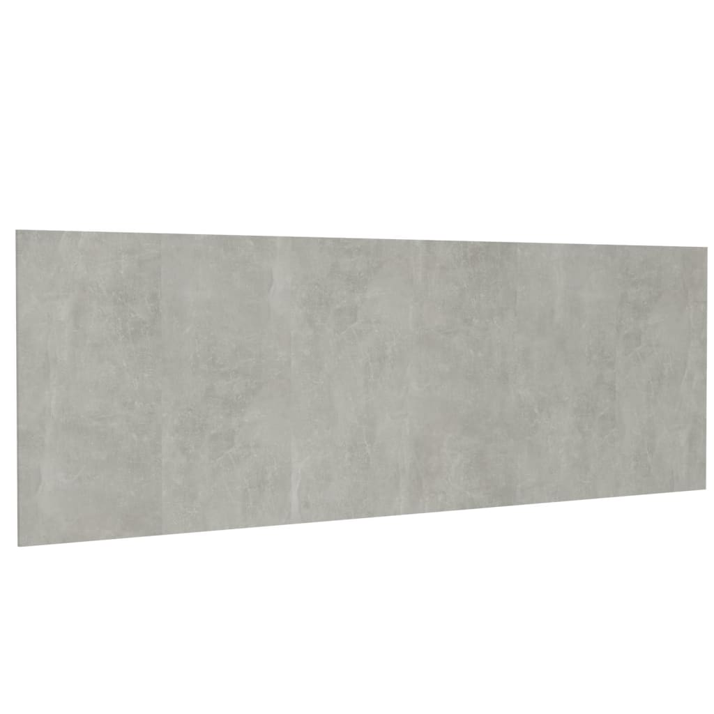 Cabeceira parede 240x1,5x80cm derivados madeira concreto cinza