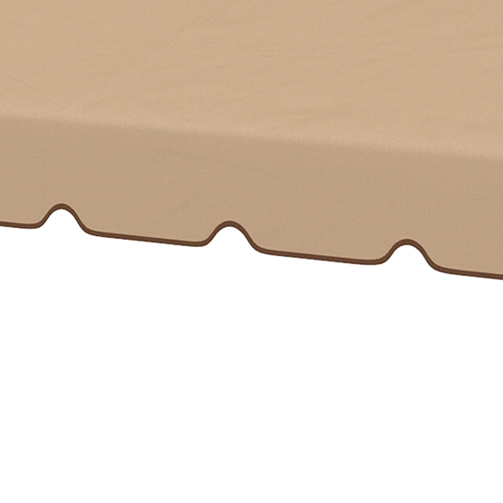 Cobertura de substituição para pérgola 300x300 cm com duplo teto e 8 orifícios de drenagem cáqui