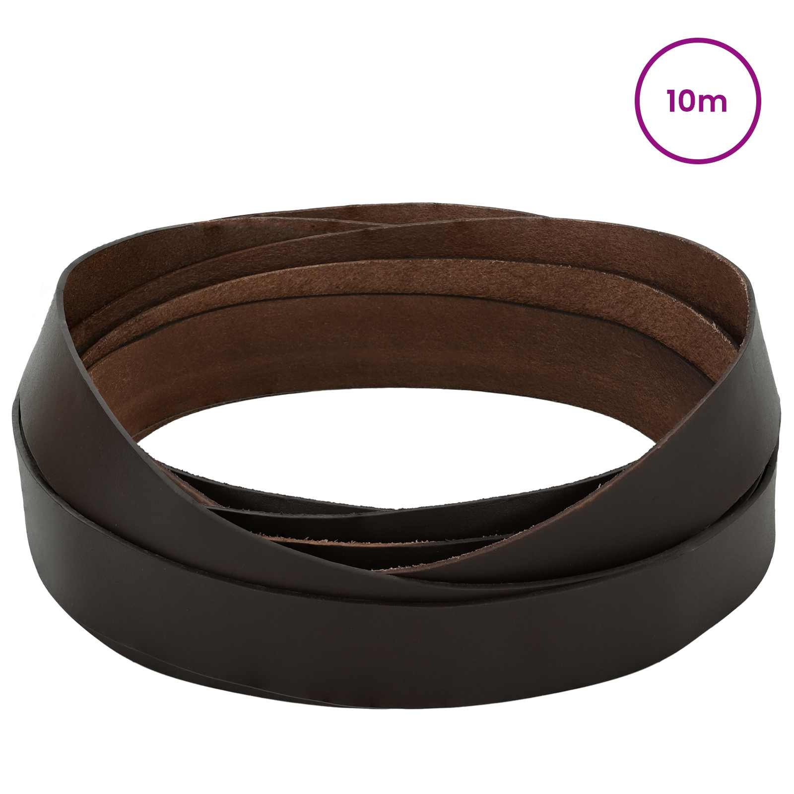 Pulseira de couro marrom escuro 1000 x 3 cm couro