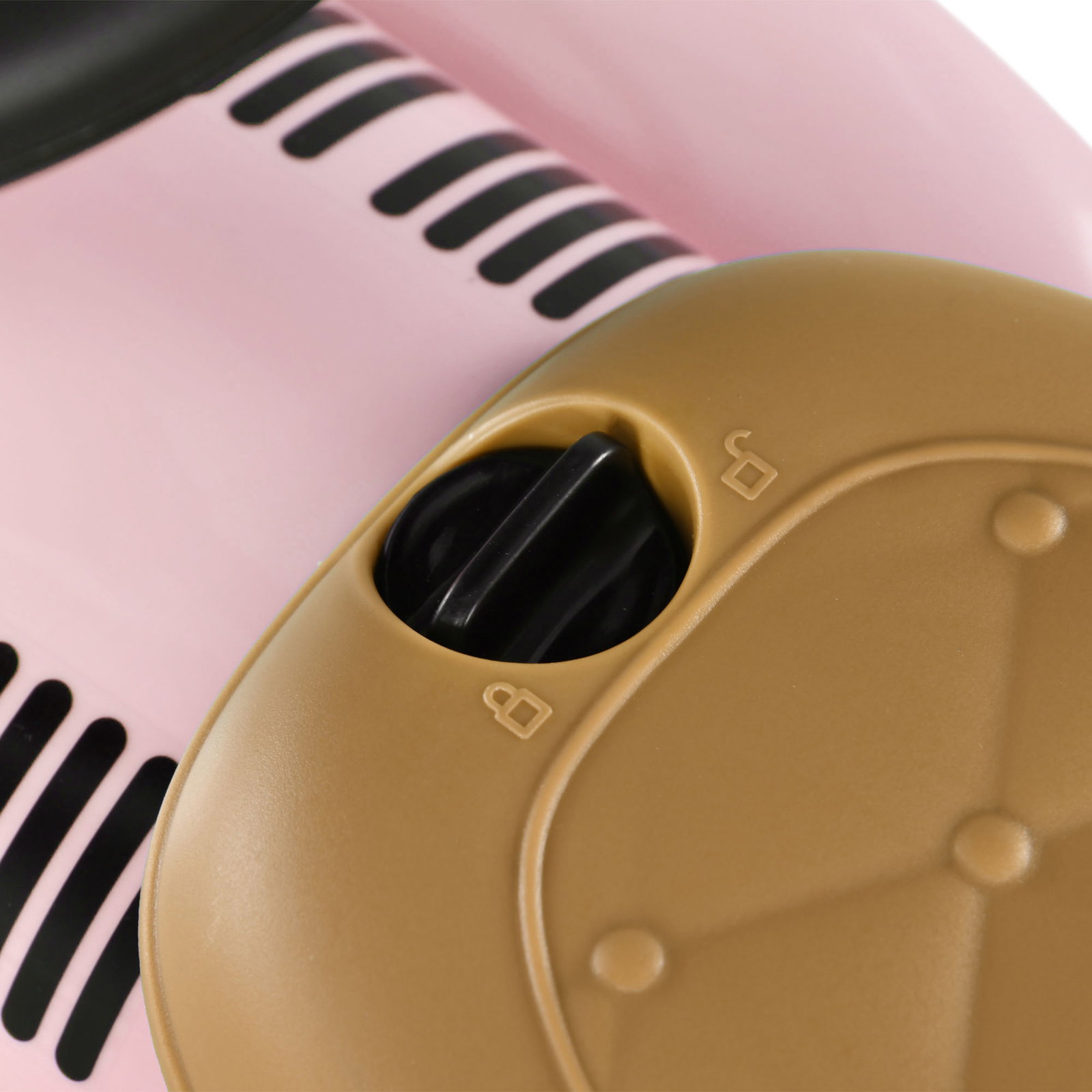 Carro andador para bebé de 12 a 36 meses com buzina compartimento de armazenamento e volante 58x27x35 cm rosa