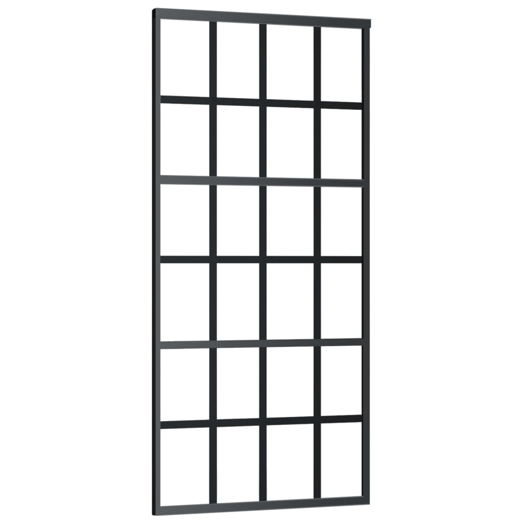 Porta deslizante c/ conj. ferragens 90x205cm vidro esg/alumínio