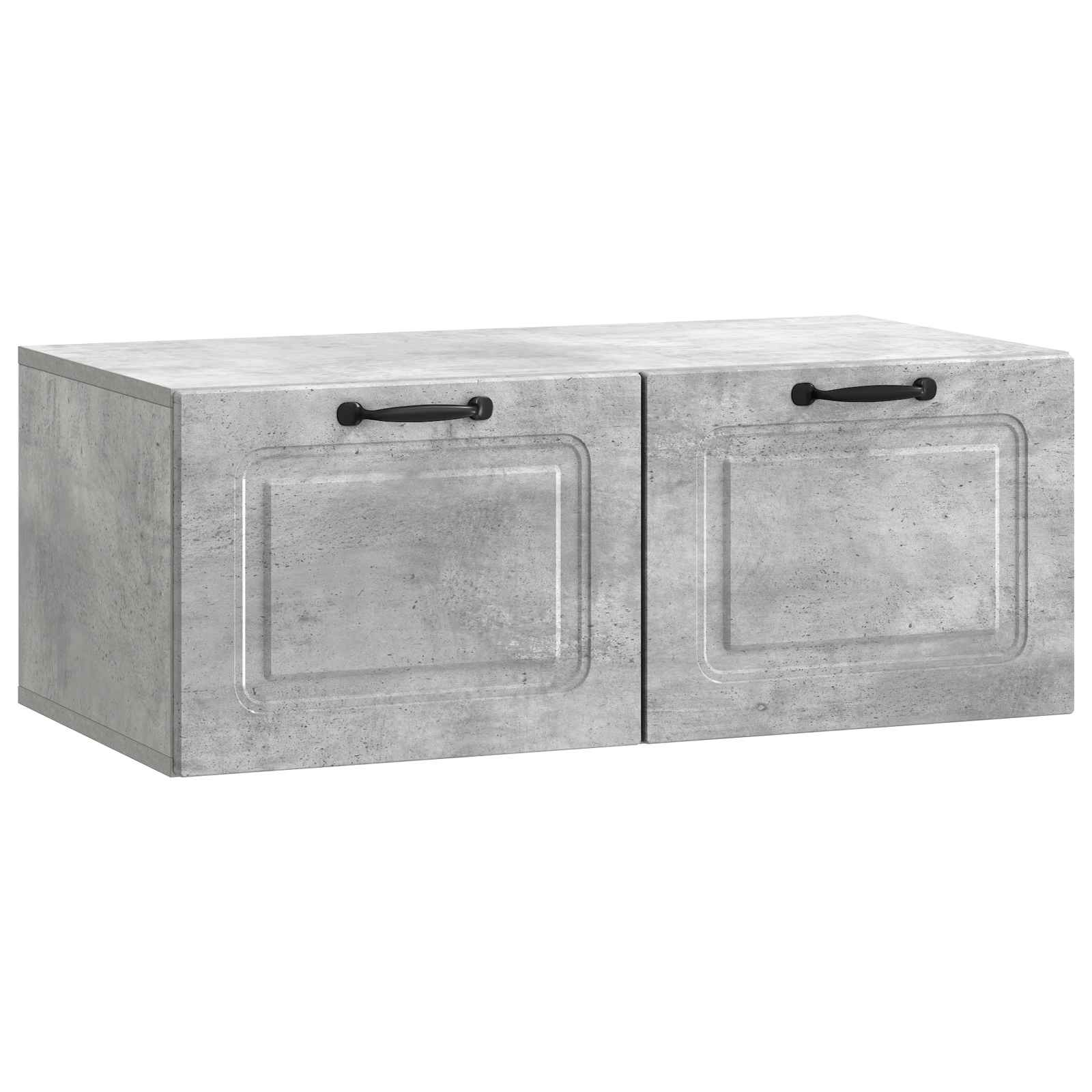 Gabinete de TV de parede cinzento cimento 78,5 x 41 x 30 cm