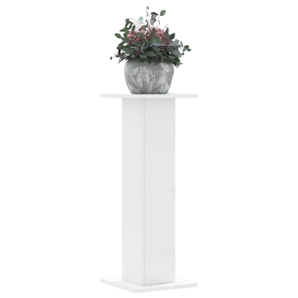 Suportes p/ plantas 2 pcs 30x30x80 cm derivados madeira branco