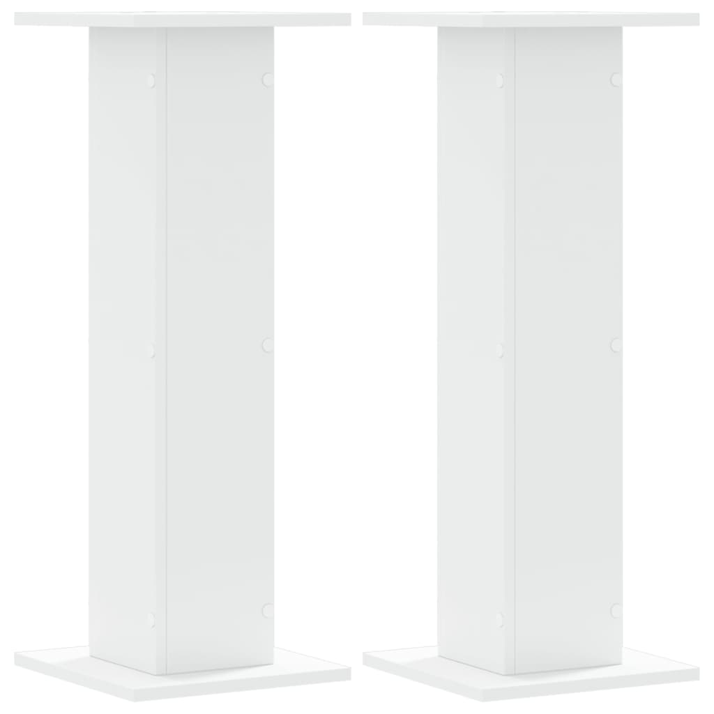 Suportes p/ plantas 2 pcs 30x30x80 cm derivados madeira branco