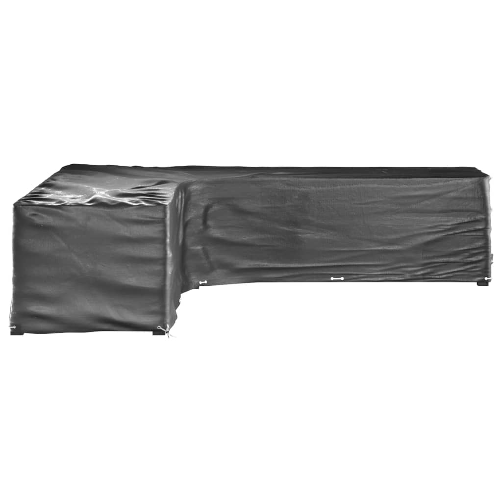 Capas p/ mobília jardim forma de l 2 pcs 20 ilhós 300x300x70 cm