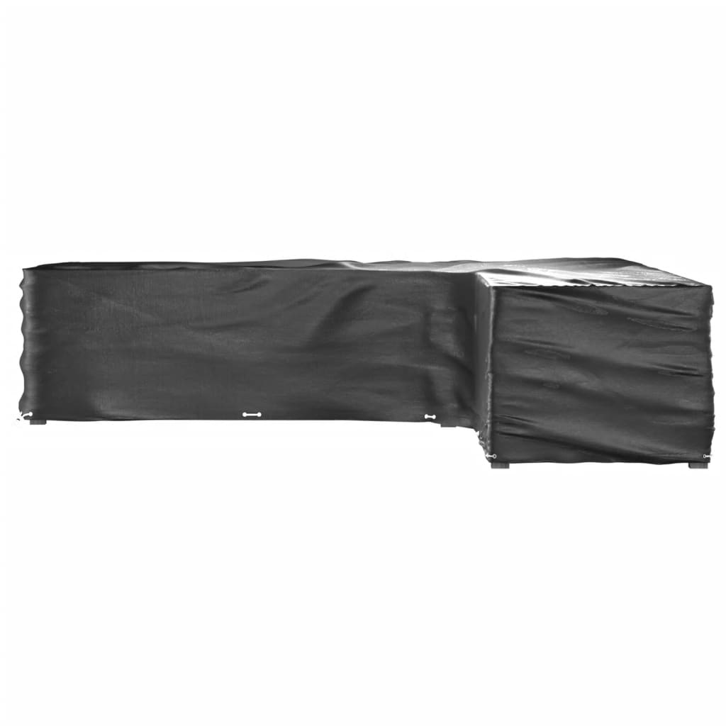 Capas p/ mobília jardim forma de l 2 pcs 20 ilhós 300x300x70 cm