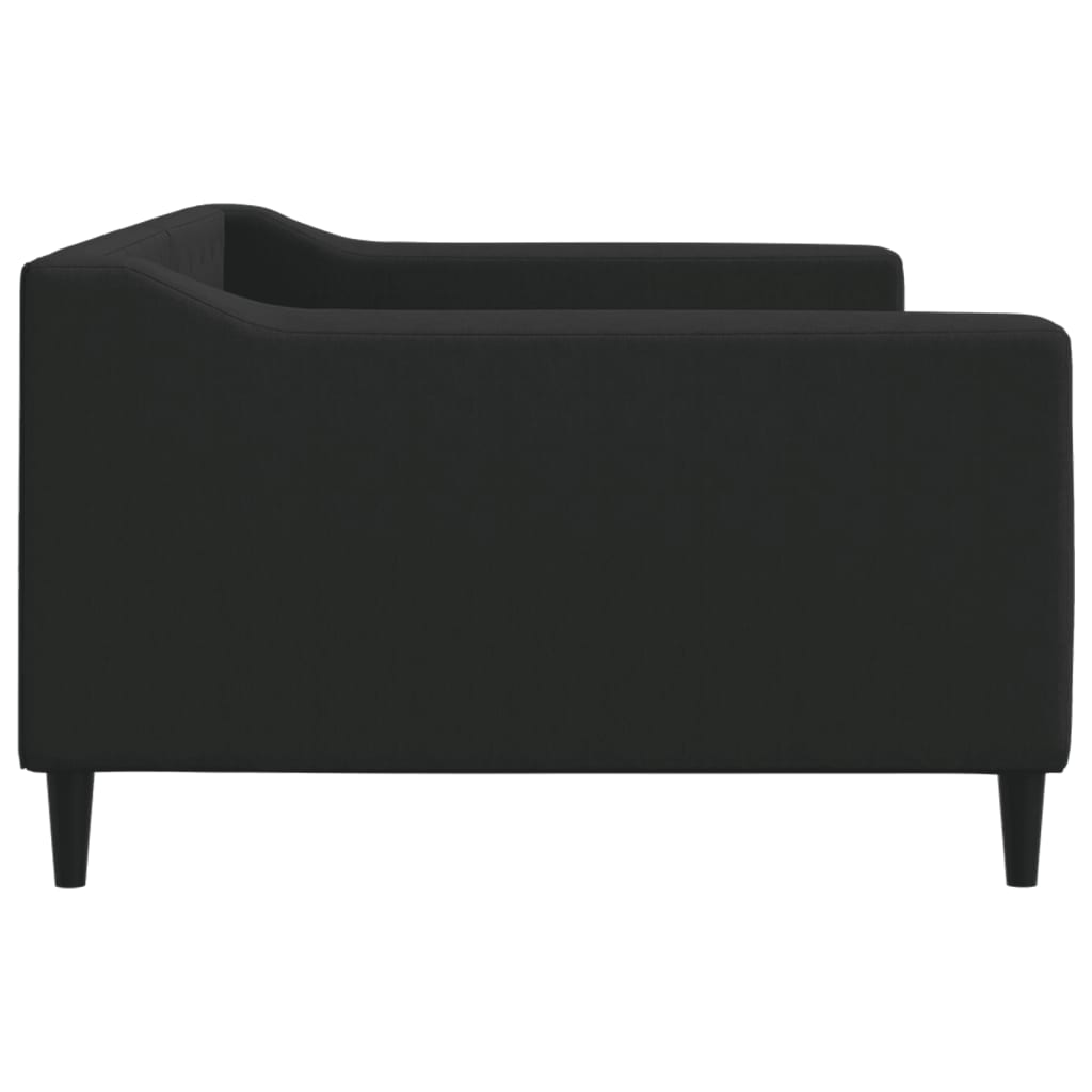 Sofá-cama 100x200 cm tecido preto