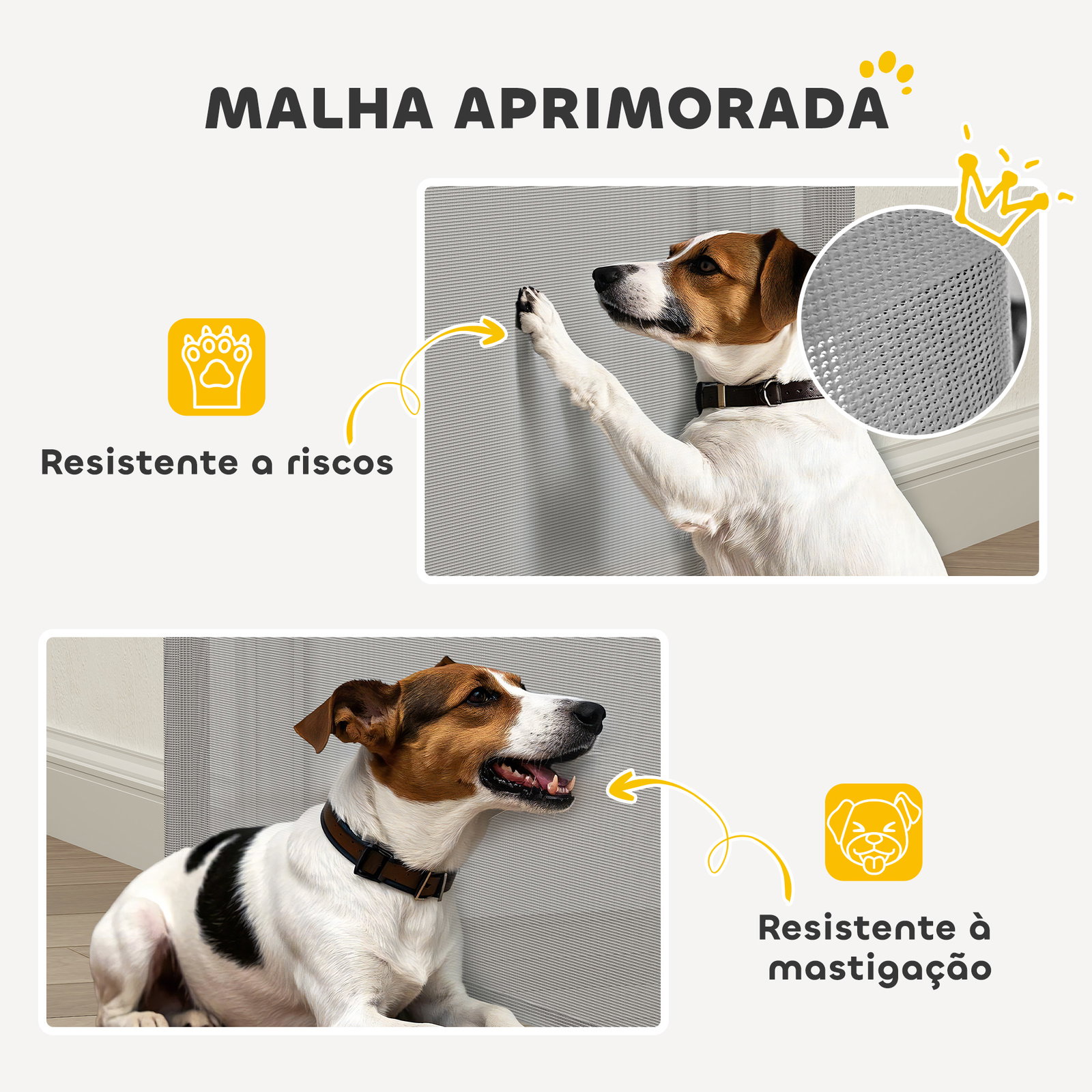 Barreira de segurança para cães retrátil extensível até 180 cm de largura para escadas e portas cinzento