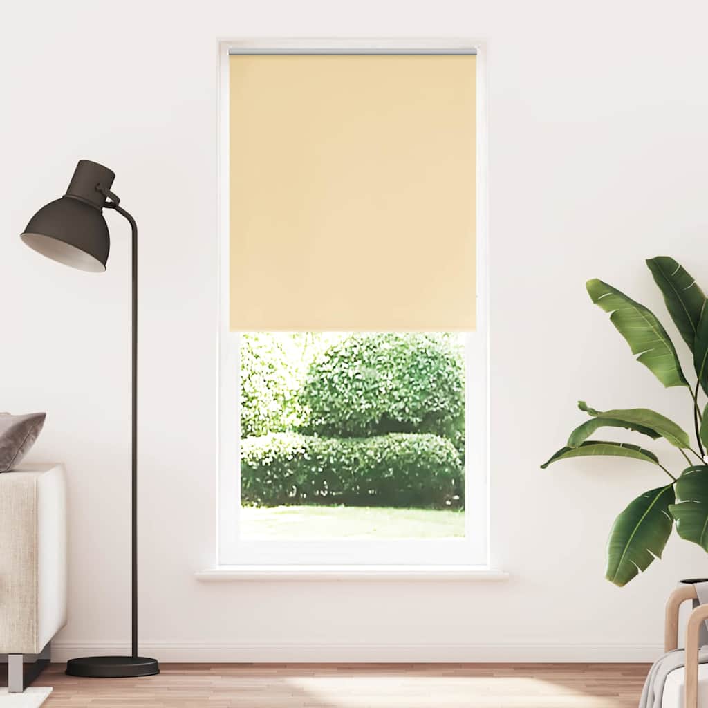 Cortina de rolo blackout 84,4x230 cm, largura do tecido 80 cm, bege