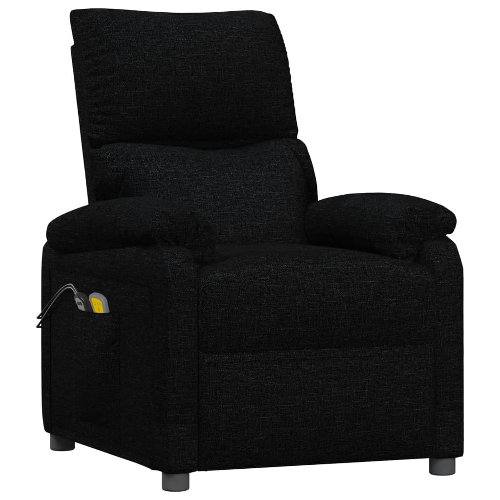 Poltrona de massagens elétrica tecido preto