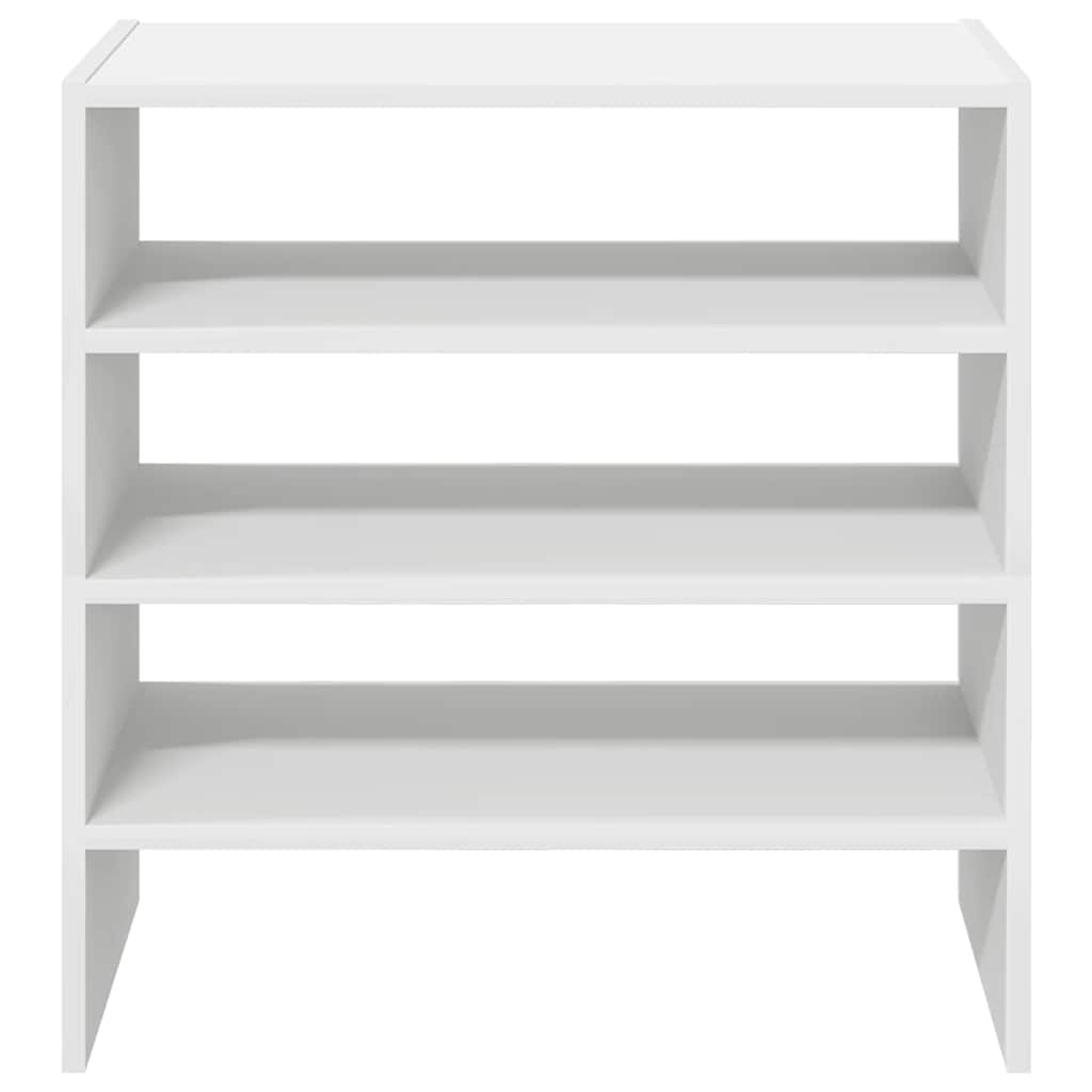 Sapateiras 2 pcs empilháveis 60x30x30,5 cm branco