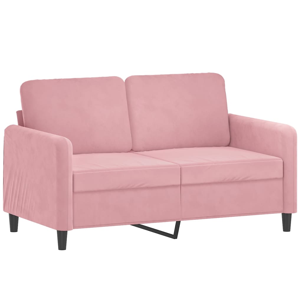 3 Pcs conjunto de sofás veludo rosa