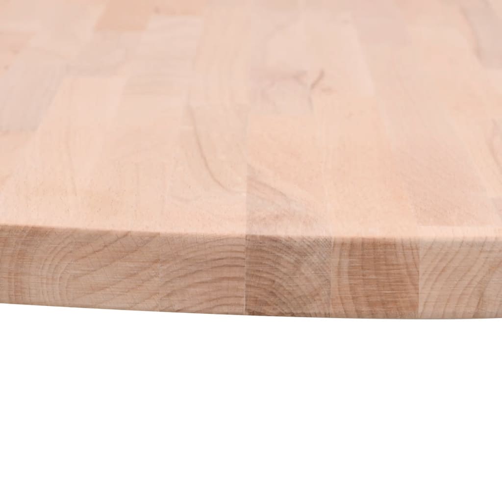 Tampo de mesa redondo ø50x4 cm madeira de faia maciça