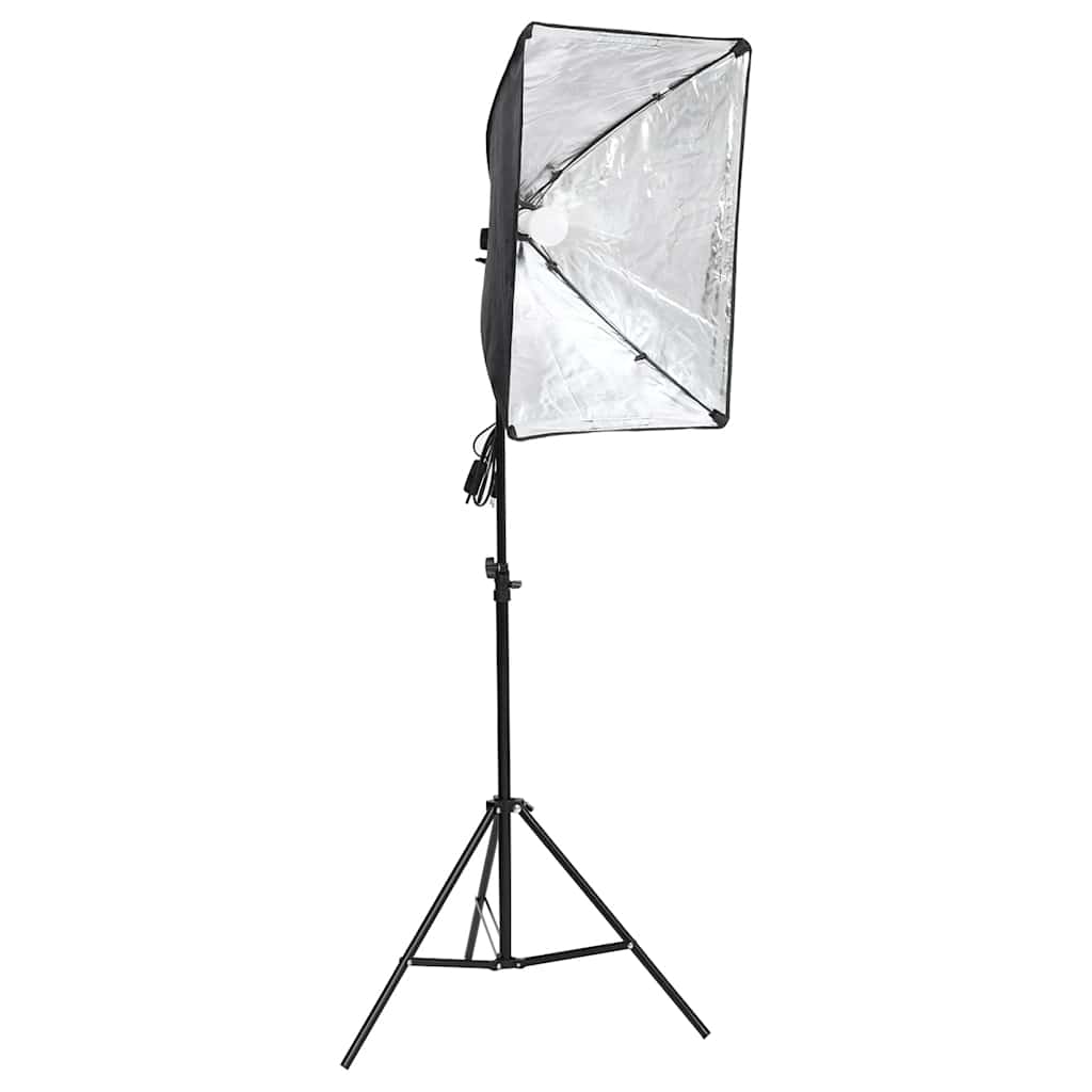 Kit de iluminação para estúdio com fundos e softboxes