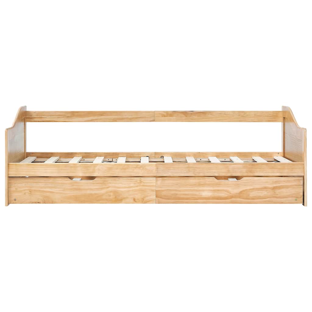 Estrutura sofá-cama de puxar 90x200 cm madeira pinho