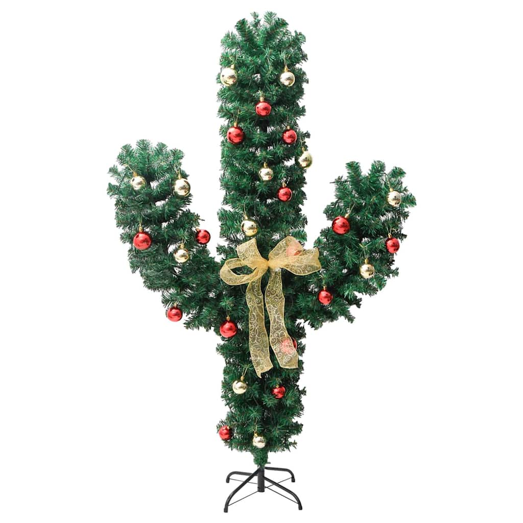 Cato de natal com suporte e leds PVC 210 cm verde