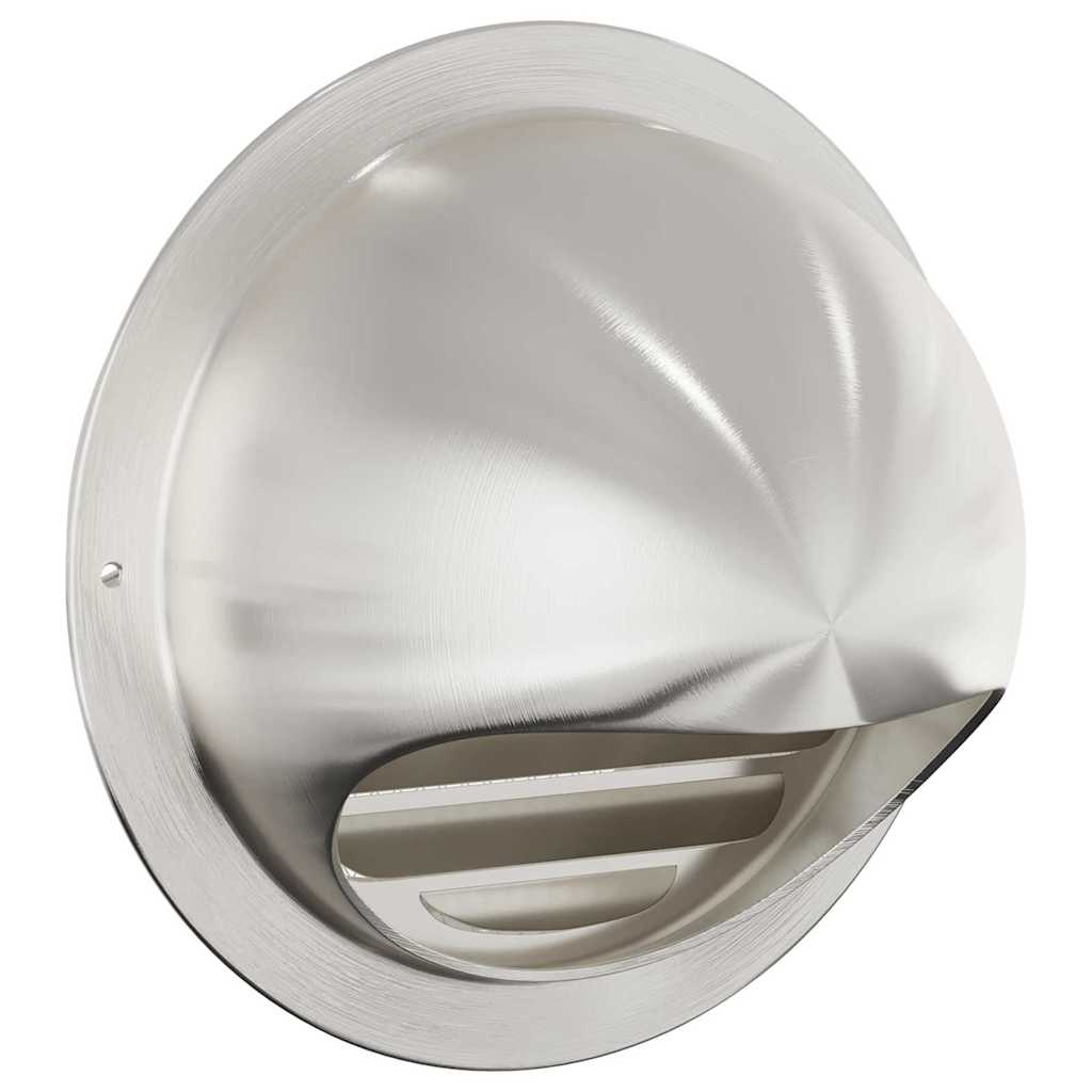 Tampas de ventilação de ar 8 unid. prateado 150 mm