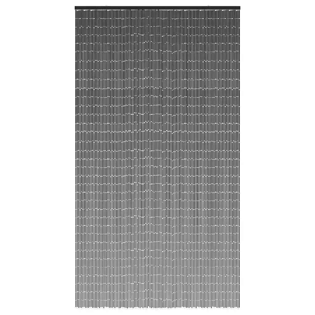 Cortina de porta contra insetos cinza escuro 120x220 cm bambu