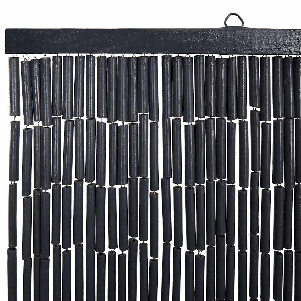Cortina de porta contra insetos cinza escuro 120x220 cm bambu